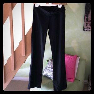 Long black lululemon flared pants, size 10L